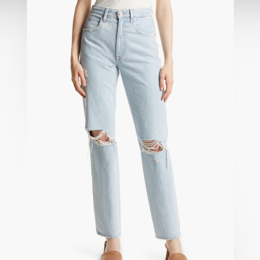 Slvrlake London High Waisted Straight Leg Jean